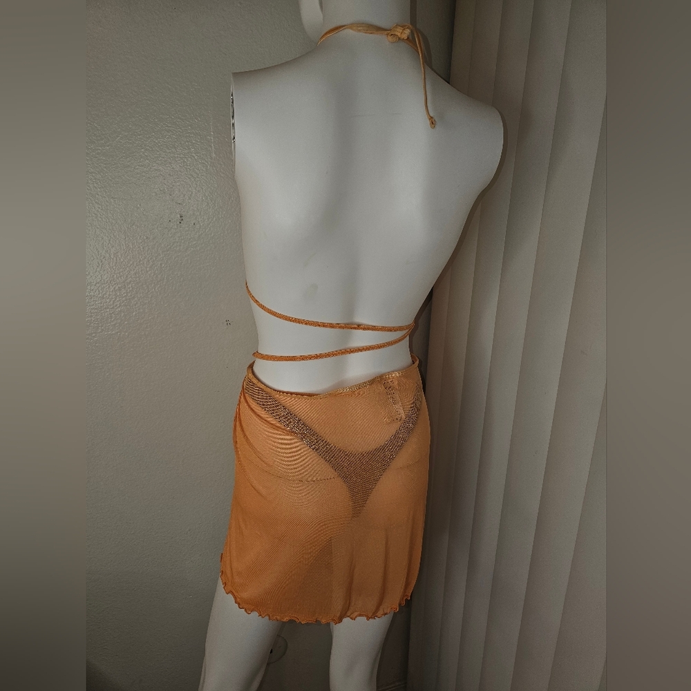NOT AVAILABLE NWT Jessics Simpson SARONG WRAP SKIRT Cover Up Size S/M - Picture 10 of 16